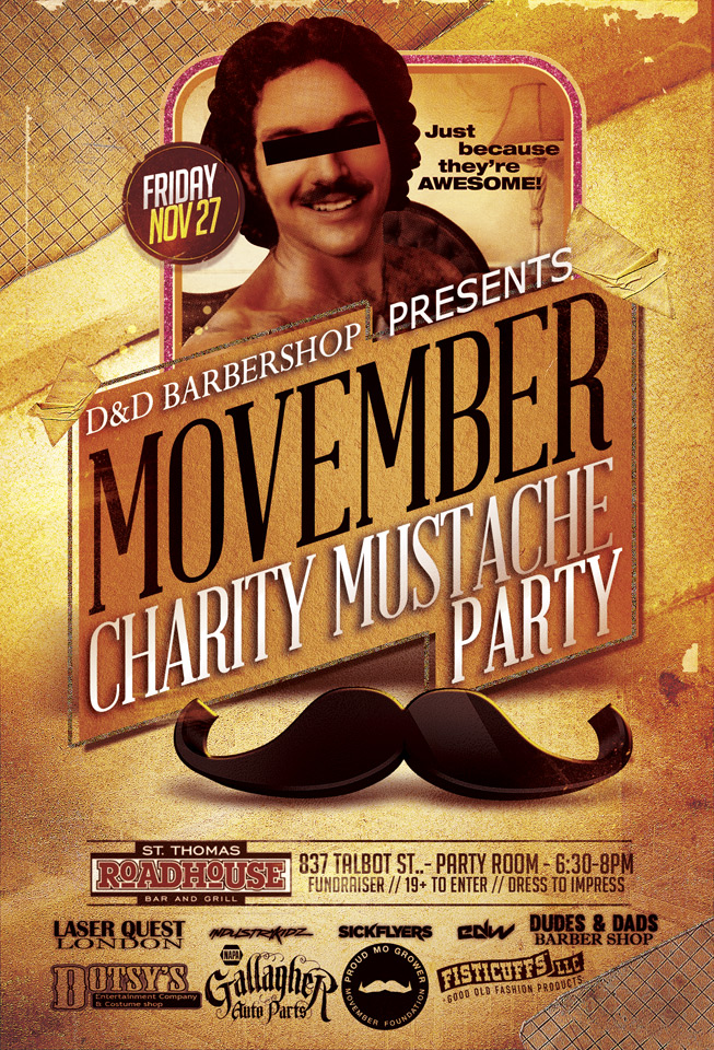Movember Charity Mustache Party