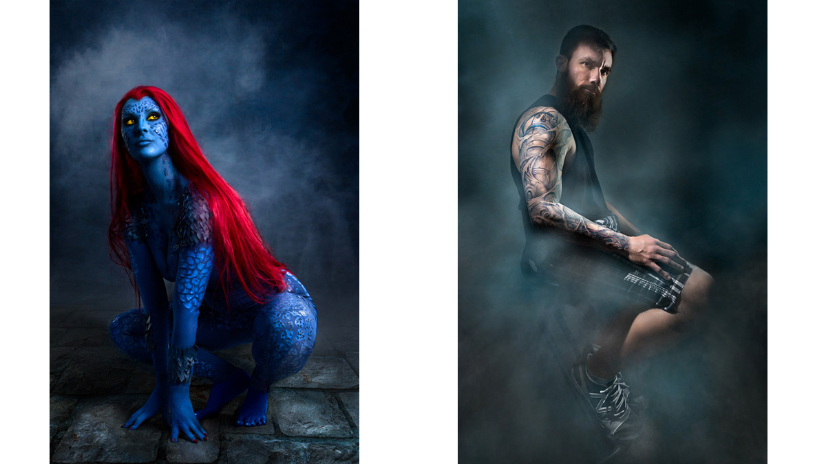 Cosplay Raven Mystique | Tattoo Portraits
